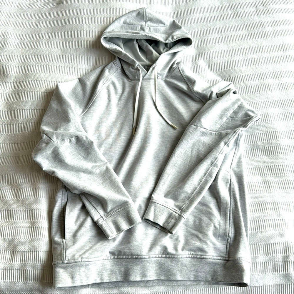 COPY - Lululemon Mens Lightweight Hoodie, Light Grey. Large.